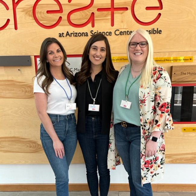 Vanguard crew at Girls in Stem event