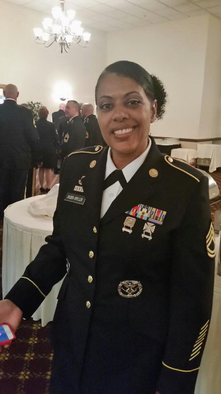 picture of Jackquilin S. wearing army uniform